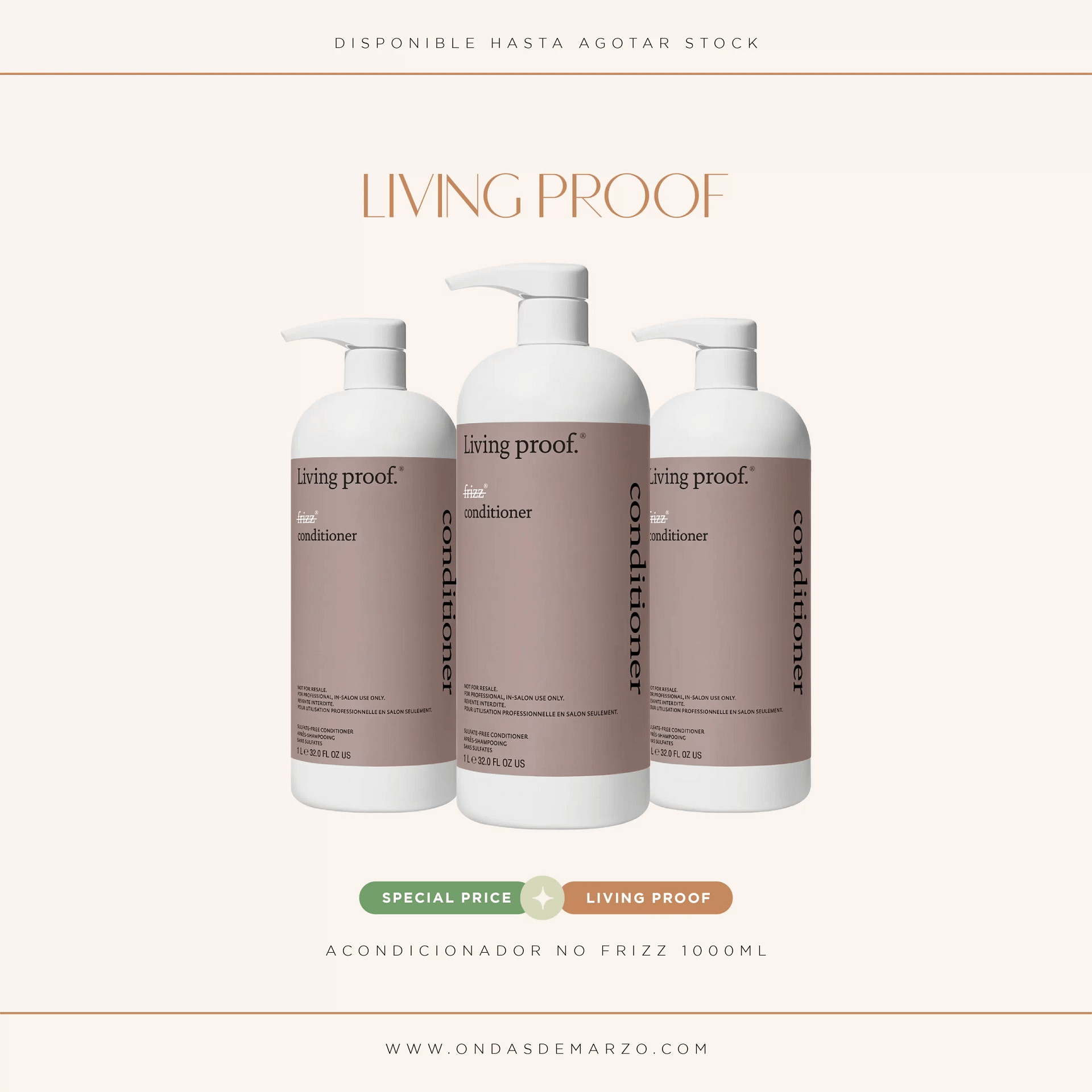 Living Proof | Acondicionar No Frizz 1000ml